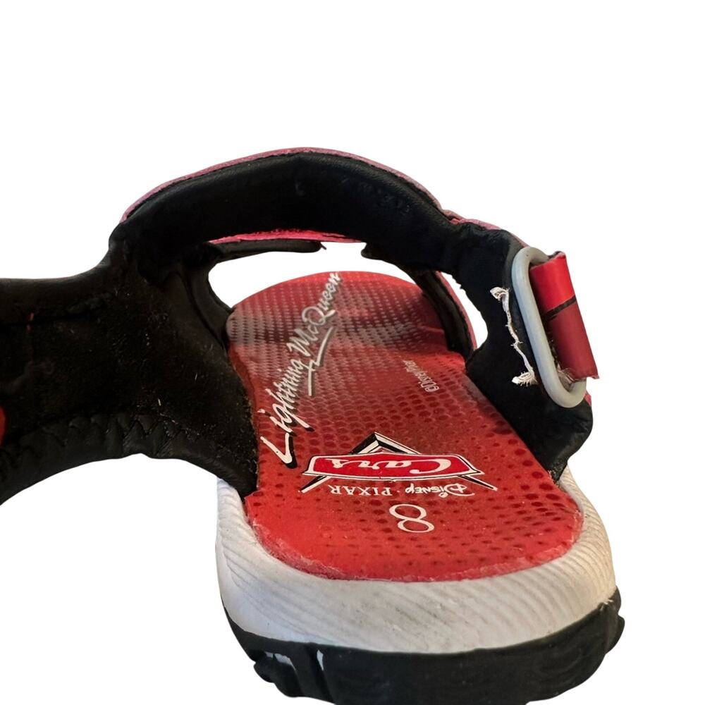 Disney Pixar Cars Red Lightning McQueen Toddler Sandals, Size 8 - Picture 4 of 6